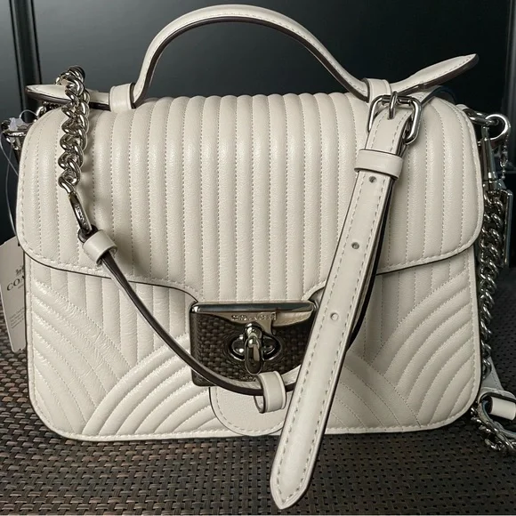 Coach cassidy top handle crossbody or shoulder bag with art deco